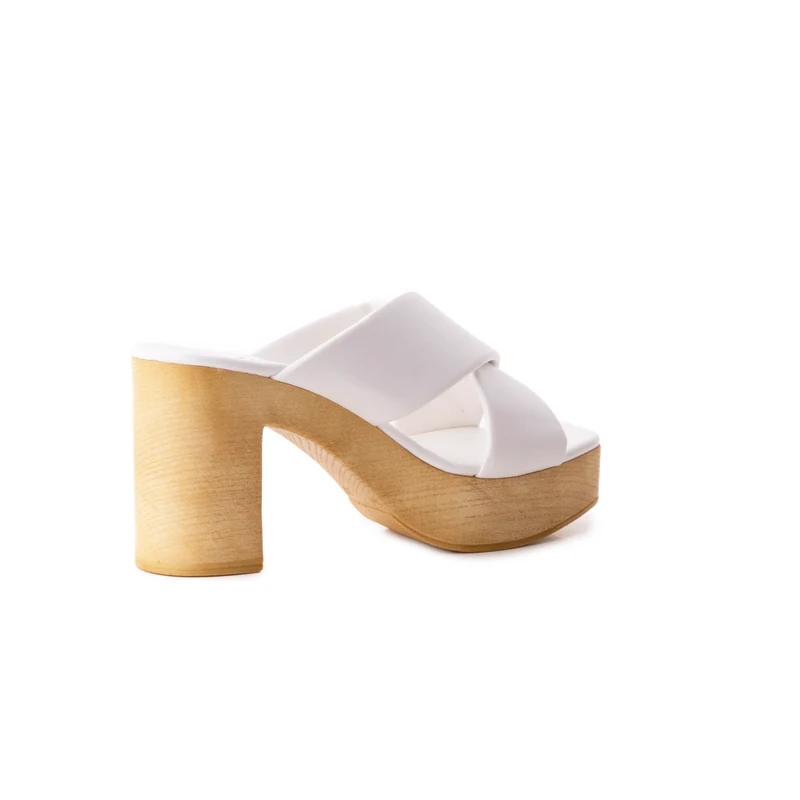 Elodie White Leather