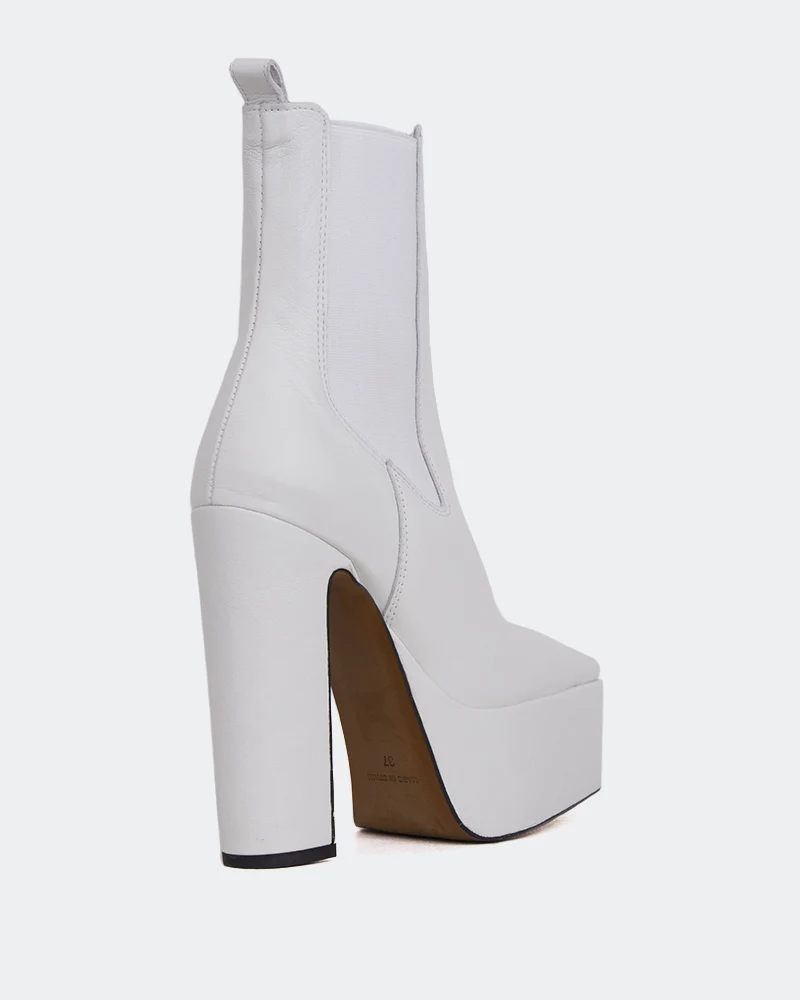 Rosen White Leather