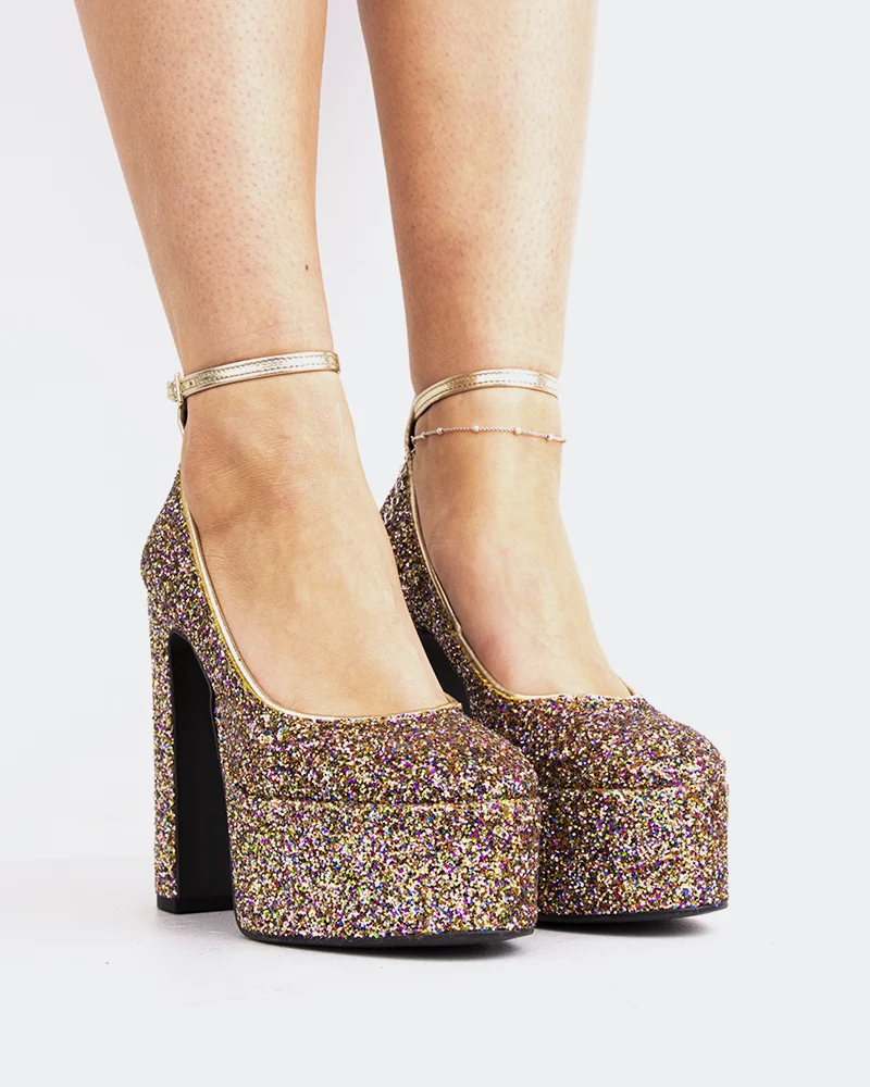 Runway Brown Glitter