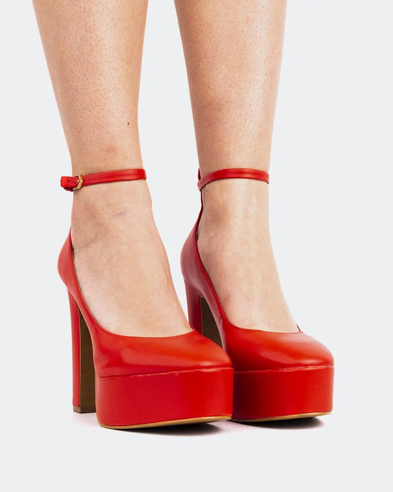 Habibi Red Leather
