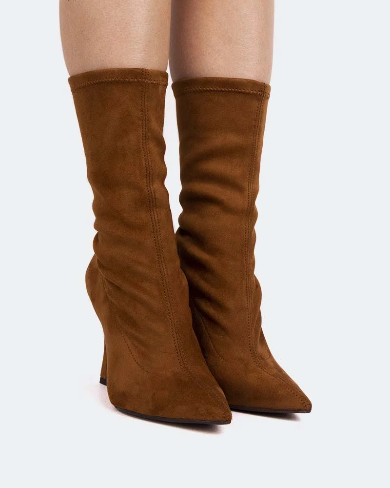 Èze Tan Suede Stretch