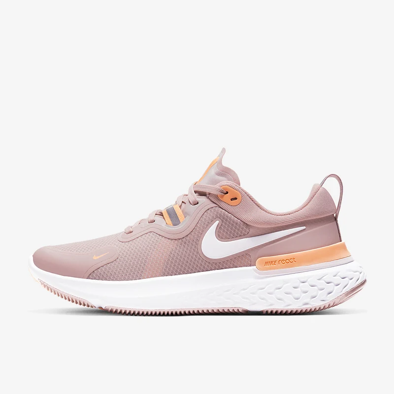Nike Womens React Miler - Champagne/White-Orange Pulse