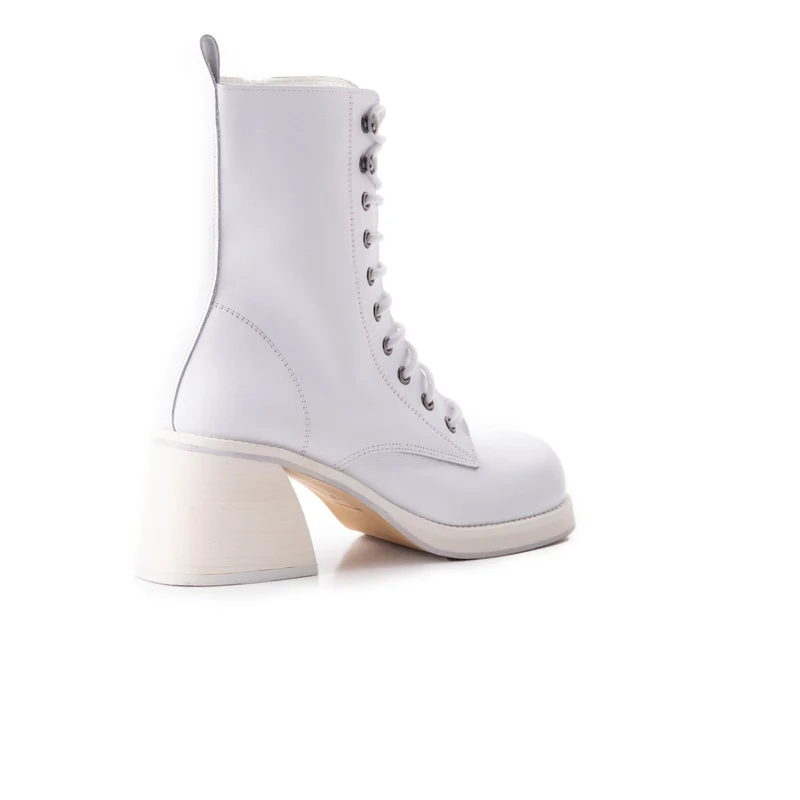 Rebel White Leather