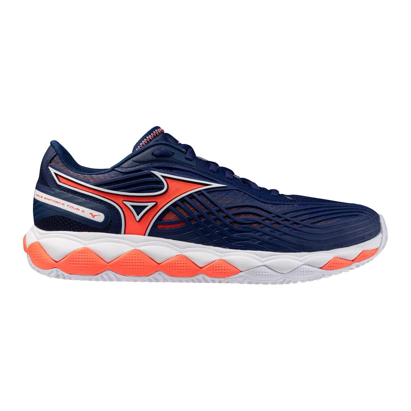 Wave Enforce Tour 2 Chaussure terre battue Hommes - bleu foncé, orange
