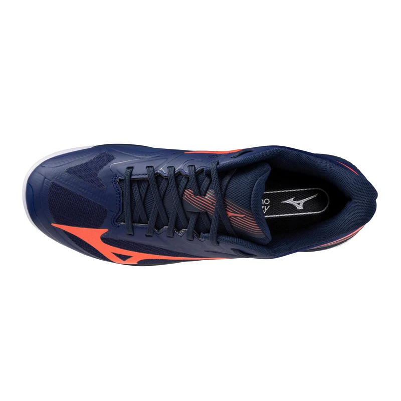 Wave Exceed Court Chaussure terre battue Hommes - bleu foncé, orange