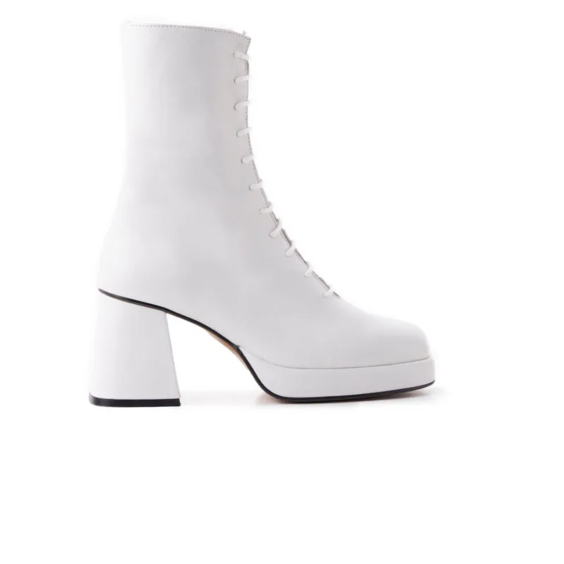 Mather White Leather
