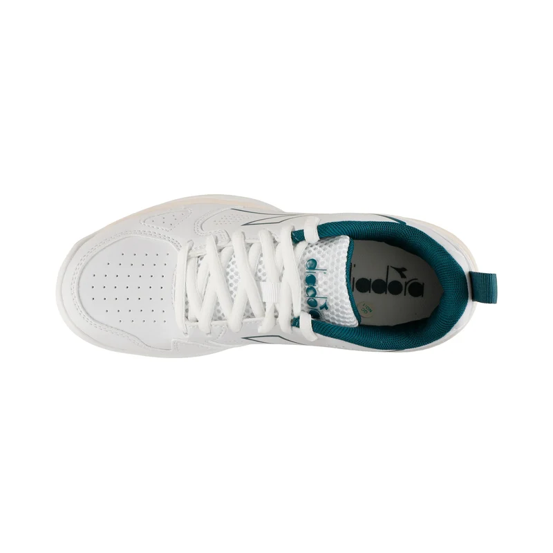 S. Challenge 7 SL Chaussure moquette Enfants - blanc, vert foncé