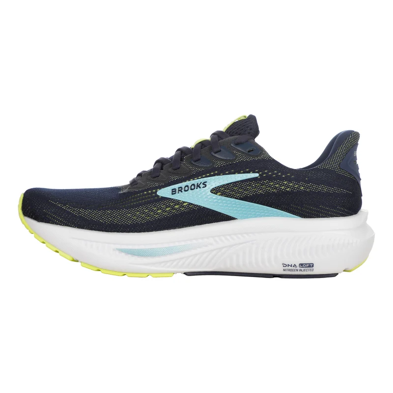 Ghost 17, schmal Chaussure de running sans stabilisateurs Hommes - bleu foncé, jaune lemon
