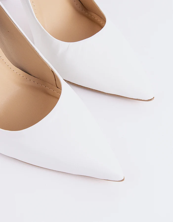Teeva White Leather