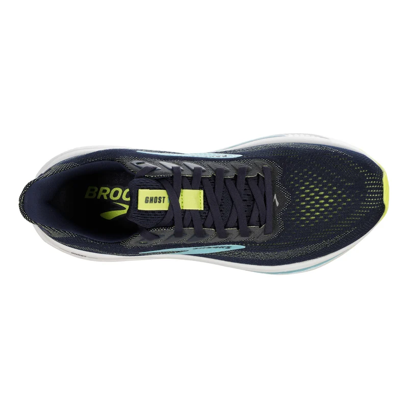 Ghost 17 Wide Chaussure de running sans stabilisateurs Hommes - bleu foncé, jaune lemon