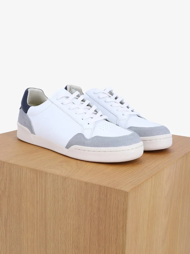 Baskets en cuir blanc