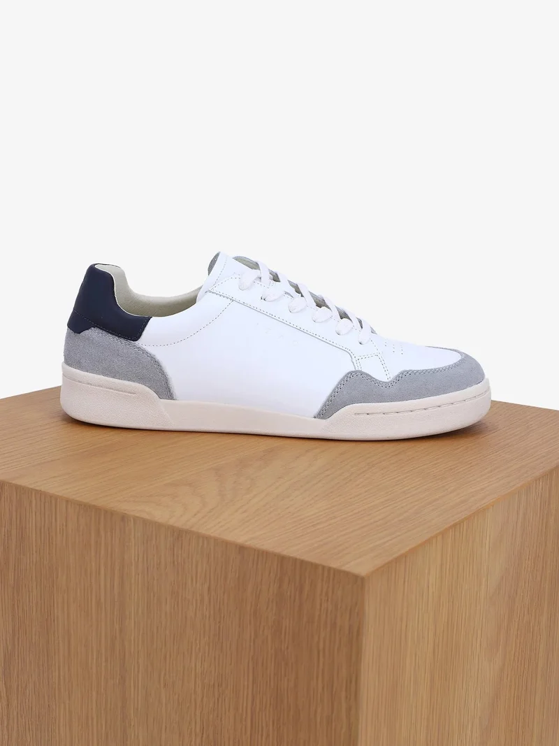 Baskets en cuir blanc