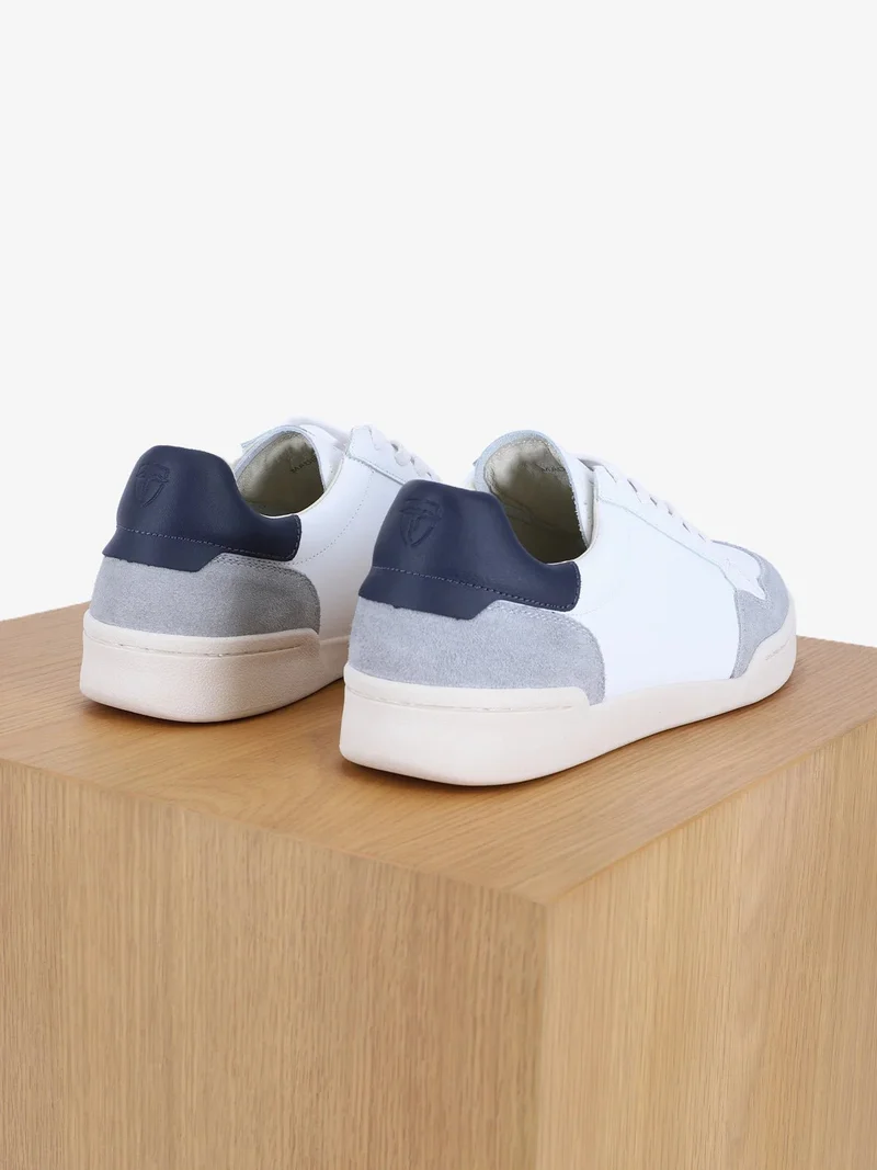 Baskets en cuir blanc