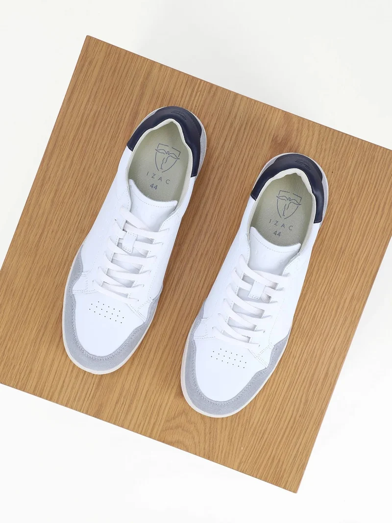 Baskets en cuir blanc