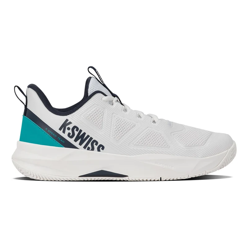 K-Speed Team Chaussure terre battue Hommes - blanc, turquoise