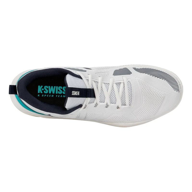 K-Speed Team Chaussure terre battue Hommes - blanc, turquoise