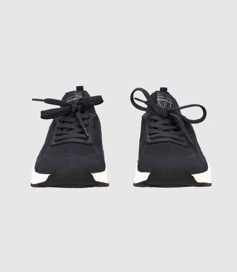 Chaussures sneakers en maille marine