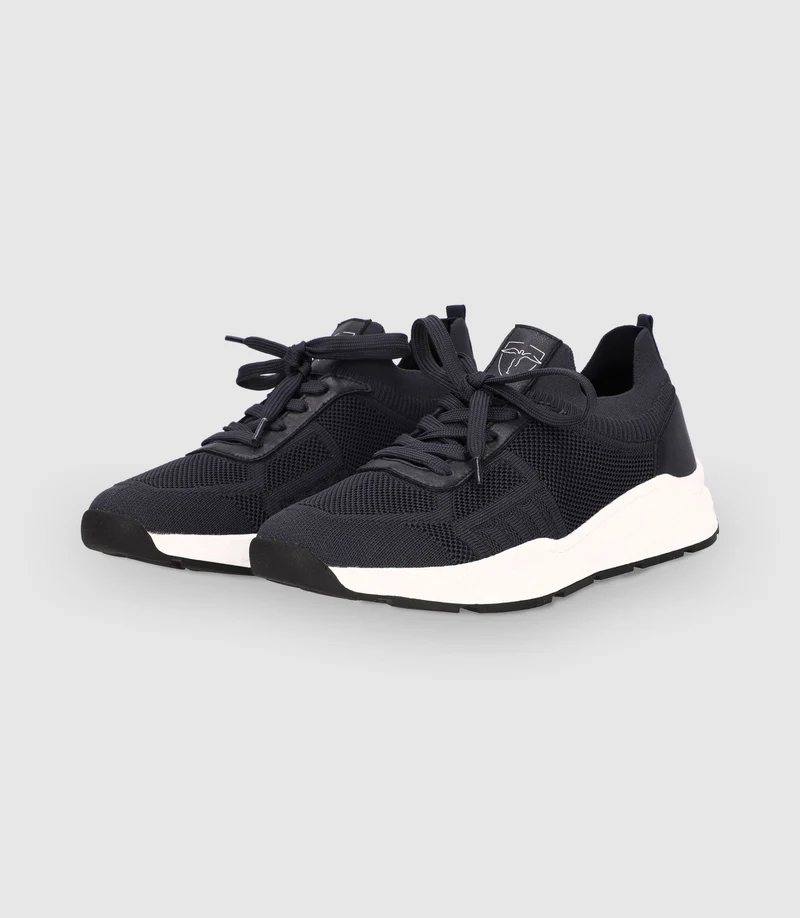 Chaussures sneakers en maille marine