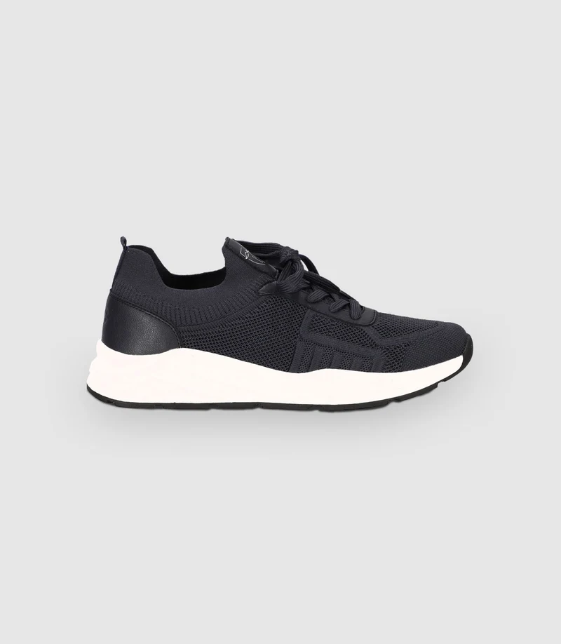 Chaussures sneakers en maille marine