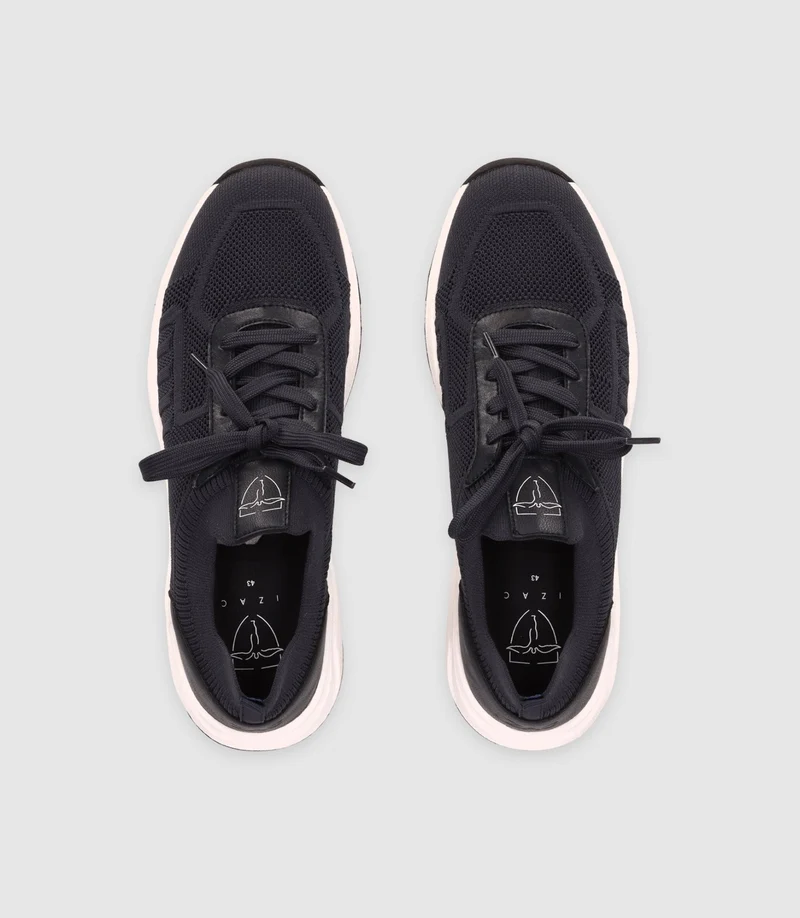 Chaussures sneakers en maille marine