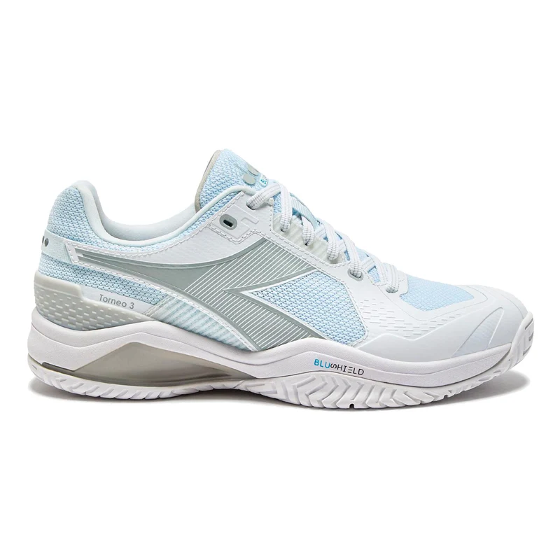 Blushield Torneo 3 Chaussures toutes surfaces Femmes - blanc, argent