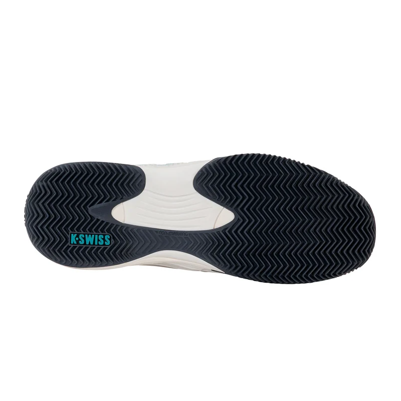 Hypercourt Express 3 Chaussure terre battue Hommes - blanc, turquoise