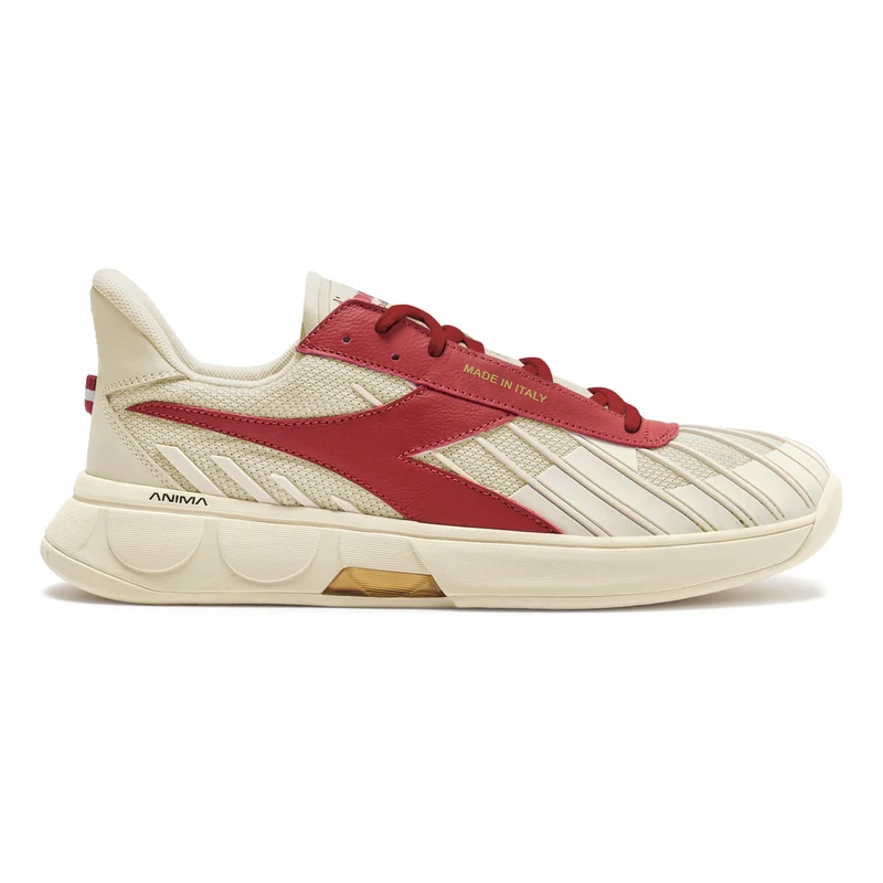 B. Elite Star Made in Italy Chaussures toutes surfaces Unisex - blanc, rouge foncé