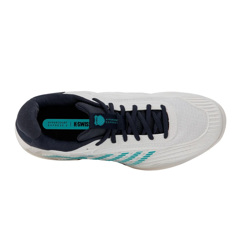 Hypercourt Express 3 Chaussures toutes surfaces Hommes - blanc, turquoise