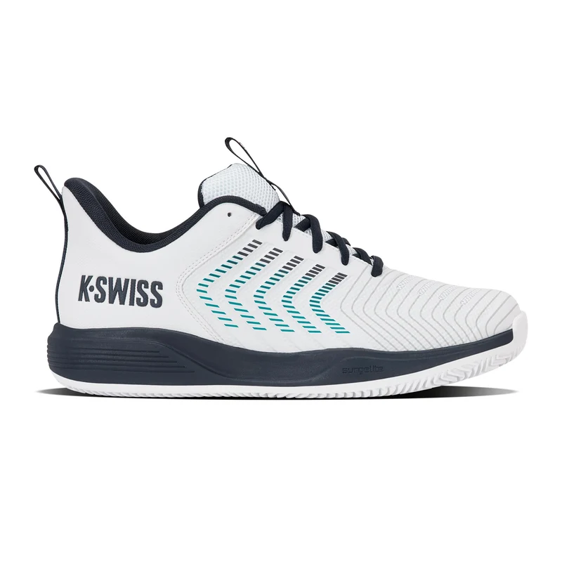 Ultrashot Light Chaussure terre battue Hommes - blanc, bleu foncé