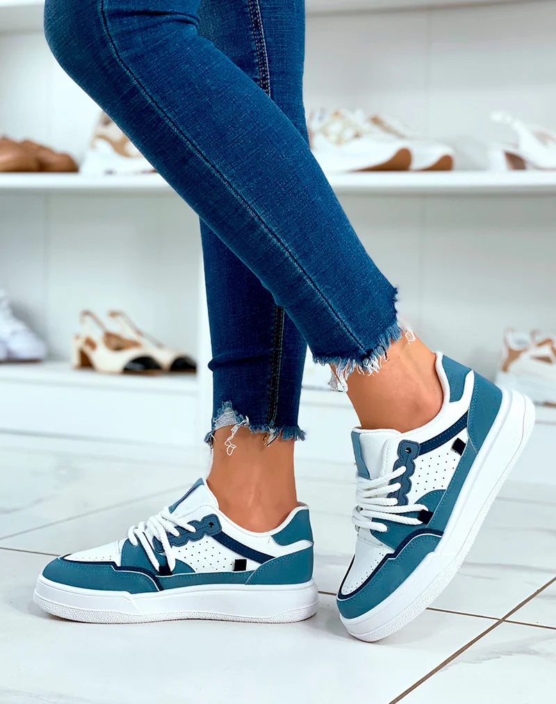 BASKETS BASSES BLEUES TENDANCES ? LACET ?PAIS