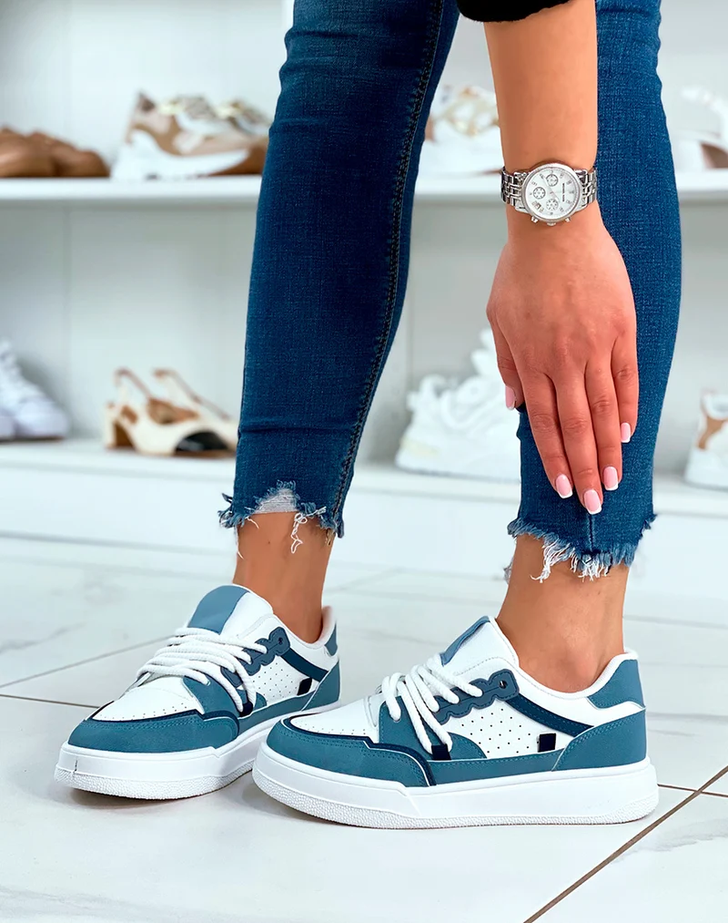 BASKETS BASSES BLEUES TENDANCES ? LACET ?PAIS