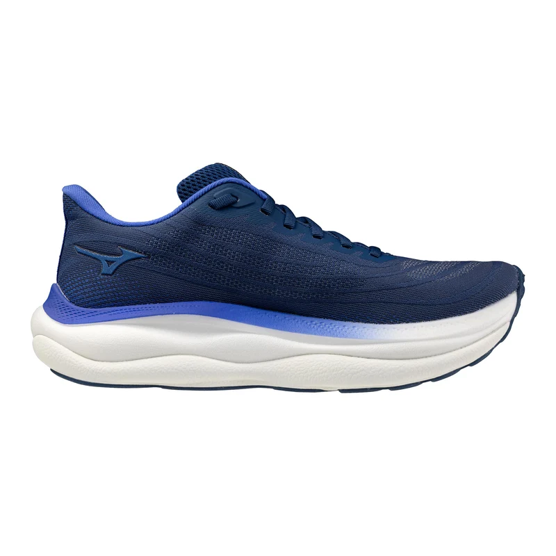 Wave Sky 9 Chaussure de running sans stabilisateurs Hommes - bleu foncé, jaunes fluo