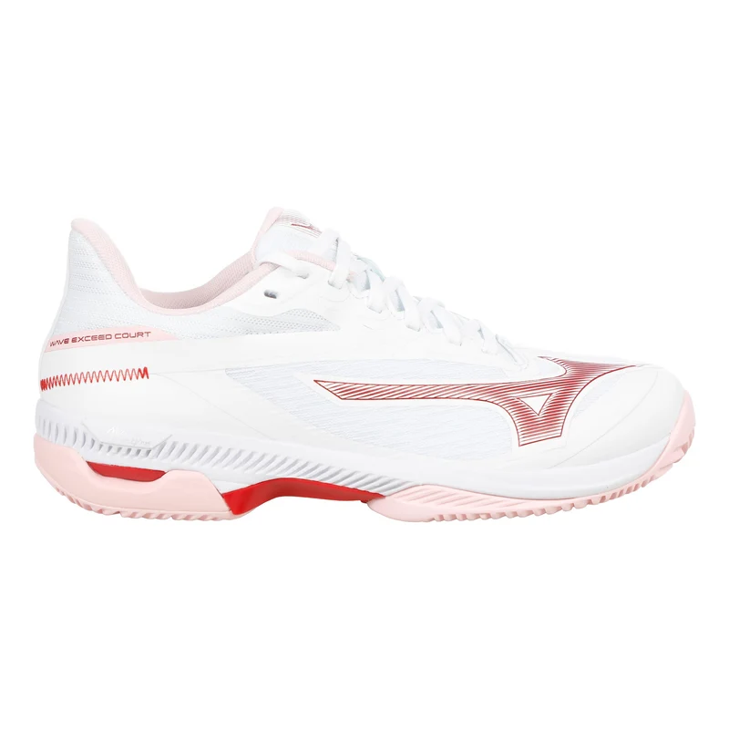 Wave Exceed Court Chaussure terre battue Femmes - blanc, baie