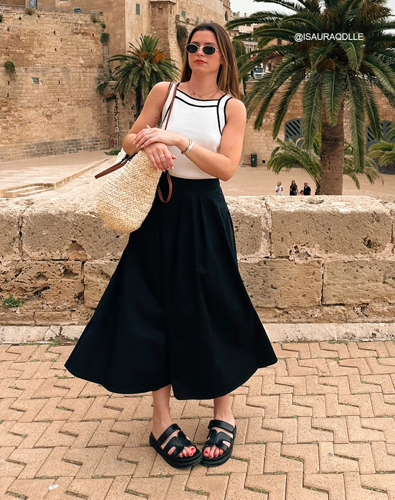 Mules Noires Modernes avec Bride en H et Fermeture Scratch ? Confort Urbain