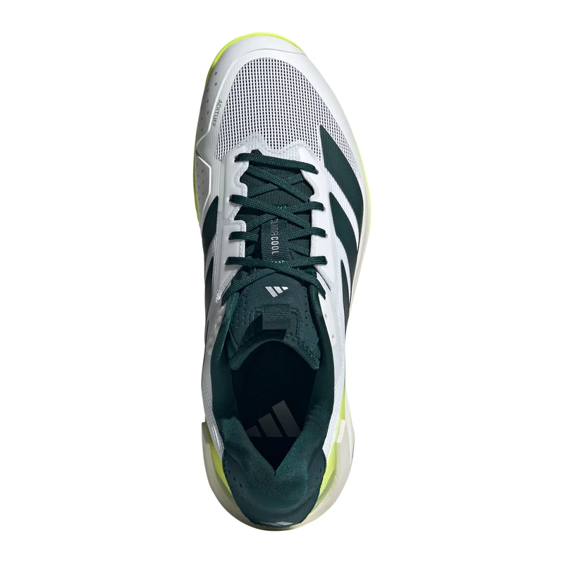 adizero Ubersonic 5 Chaussure terre battue Hommes - blanc, vert foncé