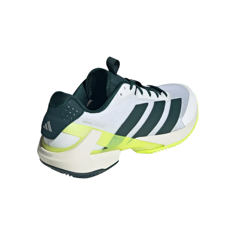 adizero Ubersonic 5 Chaussure terre battue Hommes - blanc, vert foncé