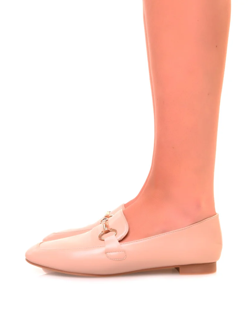Mocassins en similicuirs beiges