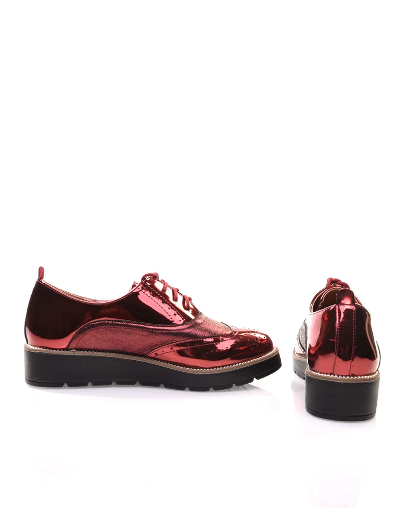 Derbies bordeaux bi matières