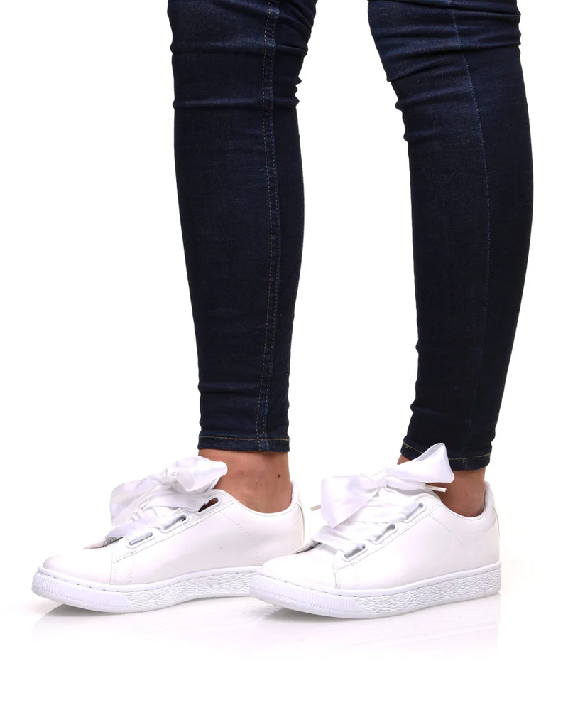 Baskets vernis blanches