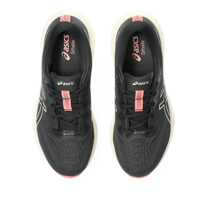 Gel-Pulse 15 GTX Chaussure De Running Sans Stabilisateurs Femmes-Noir,Crème