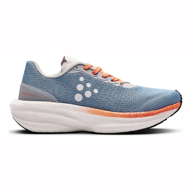 Pro Endur Distance Chaussure De Running Sans Stabilisateurs Femmes-Gris,Blanc
