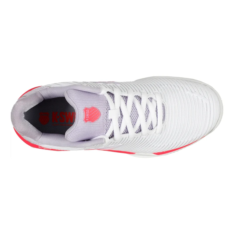 Hypercourt Express 2 Chaussure Terre Battue Femmes-Blanc,Corail
