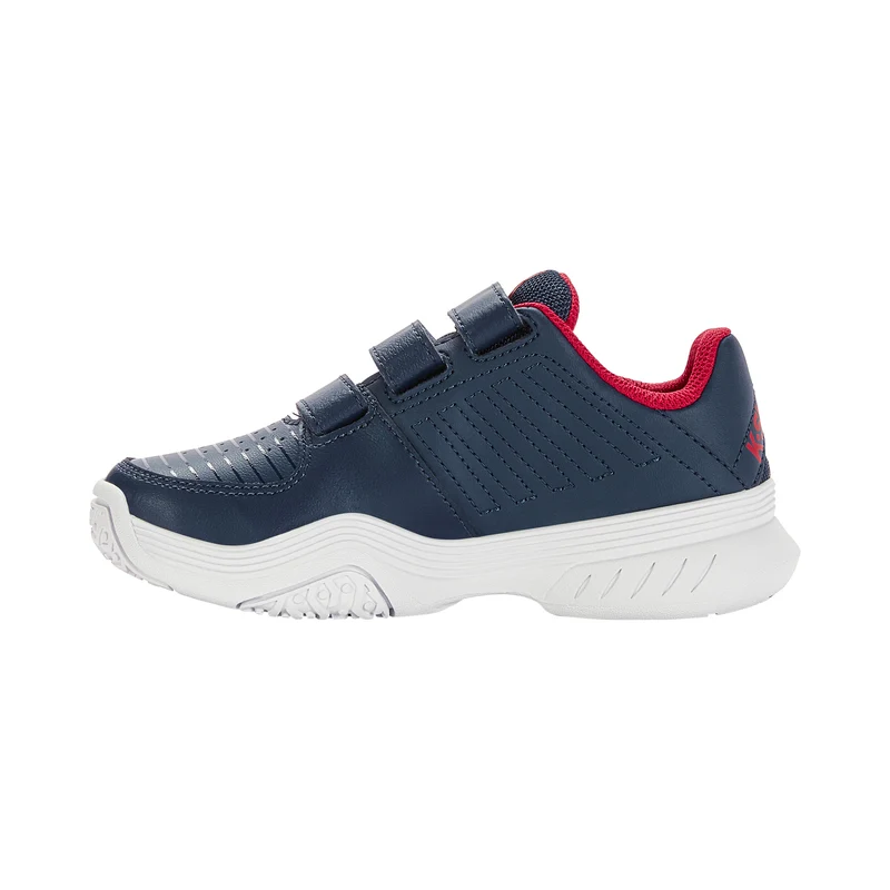 Court Express Strap Omni Chaussures Toutes Surfaces Enfants-Bleu Foncé,Blanc