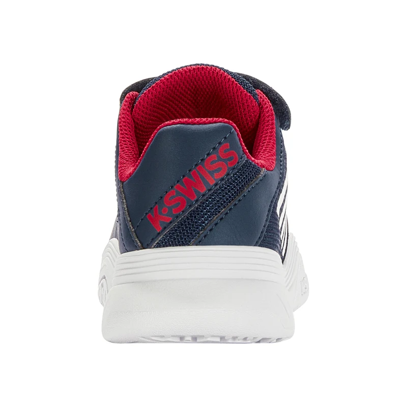 Court Express Strap Omni Chaussures Toutes Surfaces Enfants-Bleu Foncé,Blanc
