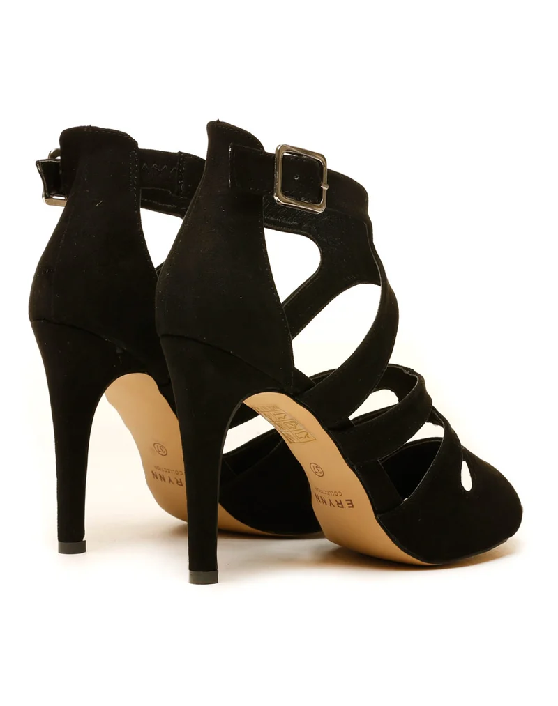 Escarpin noir ouvert