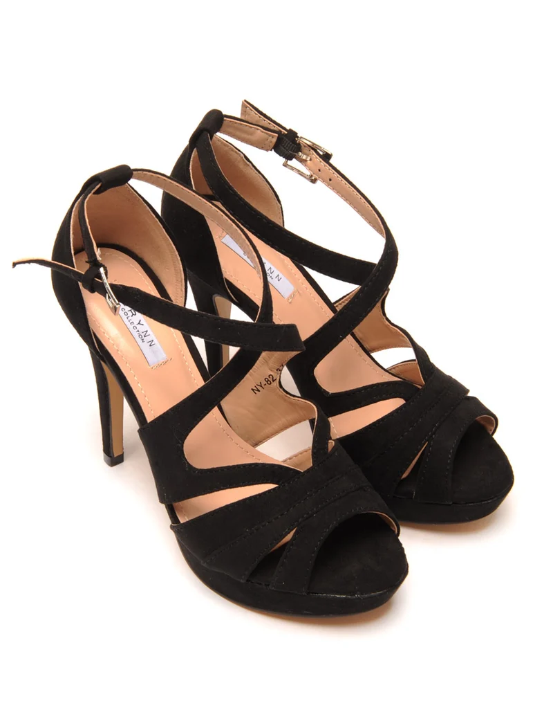 Escarpin à lanière noir