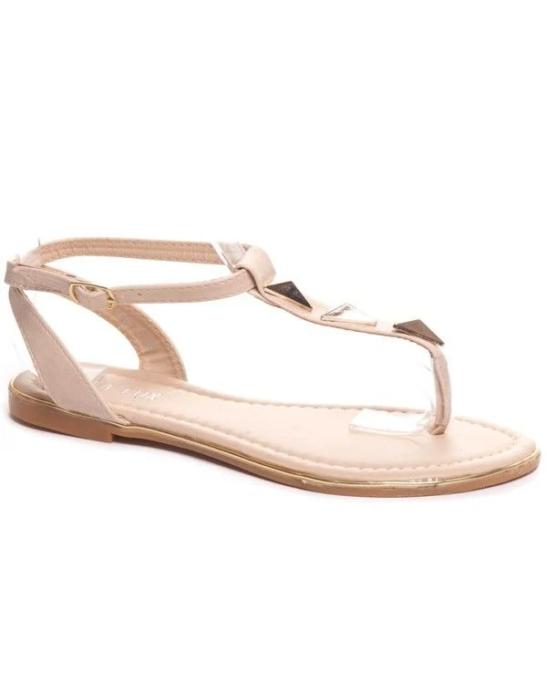 Nu-pieds beige Ella Lux