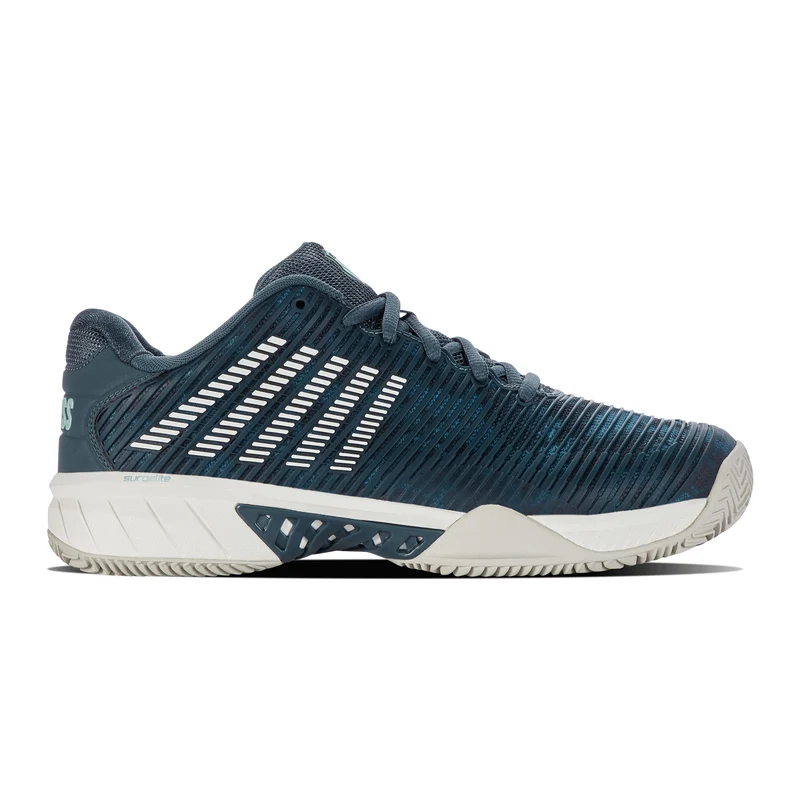 Hypercourt Express 2 Chaussure Terre Battue Hommes-Bleu Petrol, Gris Clair