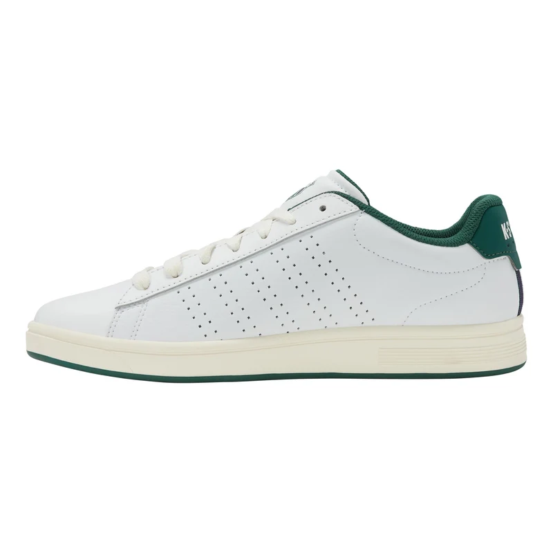 Court Base II Baskets Hommes-blanc, vert clair