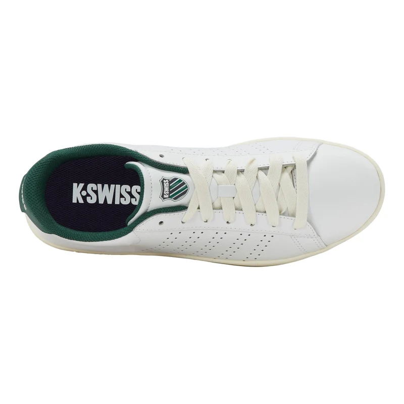 Court Base II Baskets Hommes-blanc, vert clair